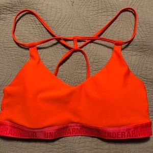 Under Armor sports-bra XS. Neon orange